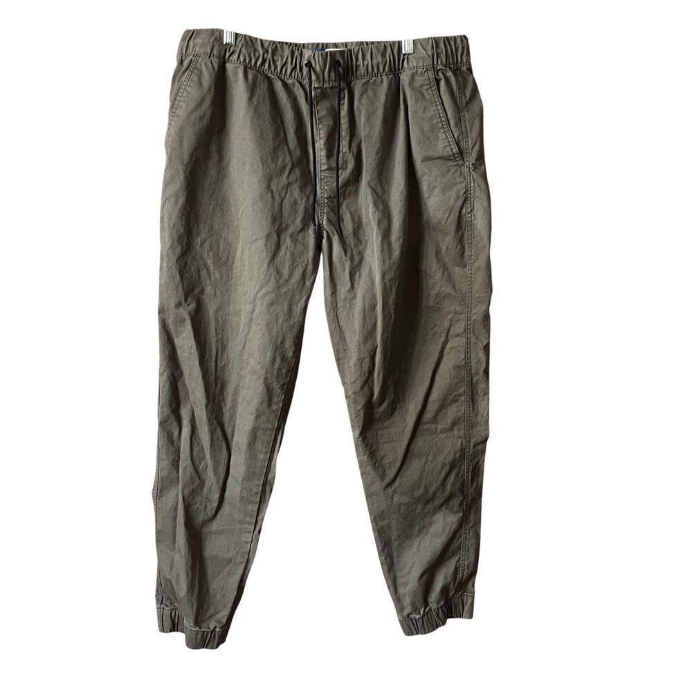 Old Navy Built-In Flex Modern Jogger Pants Gray Mens Cotton Stretch Casual 32x28